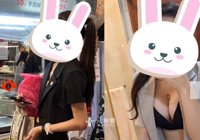 台北Motiva魔滴隆乳紙片女超胸2.0身材，逛街滿滿注目禮